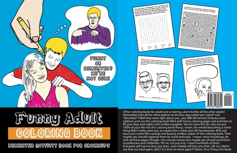 Funny Adult Coloring and Activity Book