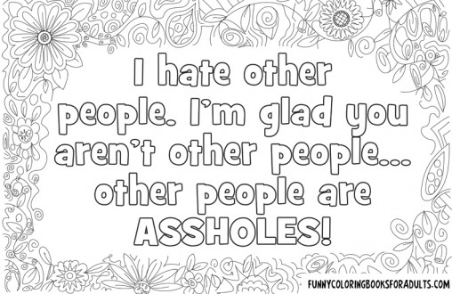 I Hate Other People I'm Glad You Aren't Other People Other People Are Assholes