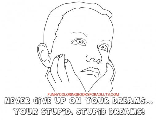 funny snarky quotes - don't give up on stupid dreams
