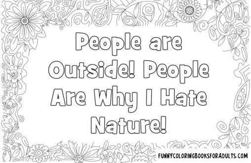 People Are Outside! People Are Why I Hate Nature!