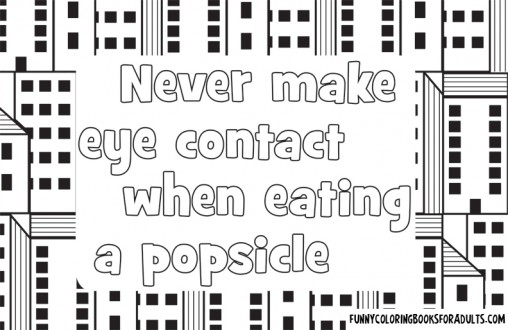 Never Make Eye Contact When Eating a Popsicle