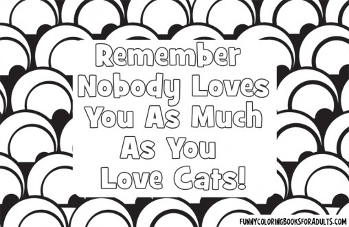 Remember Nobody Loves You As Much As You Love Your Cats